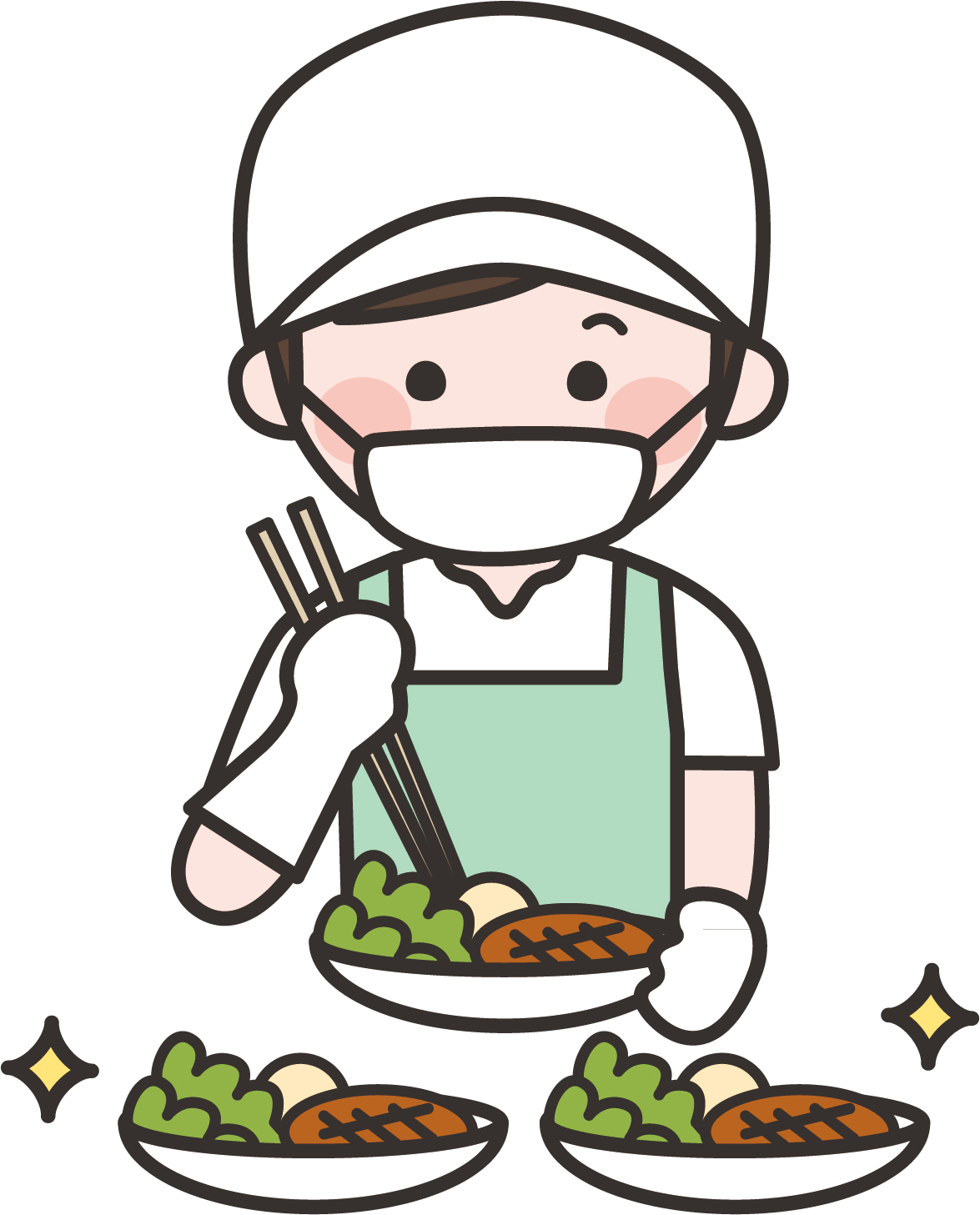 北海道ハピネス株式会社/コンビ二などに出荷されるパスタ・惣菜の盛付け